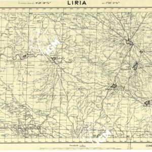 MAPA TOPOGRAFICA DE ESPANA - Liria