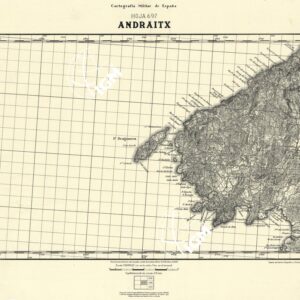 MAPA TOPOGRAFICA DE ESPANA - Andraitx