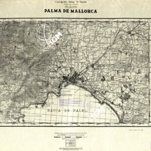 MAPA TOPOGRAFICA DE ESPANA - Palma de Mallorca