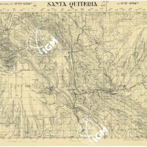 MAPA TOPOGRAFICA DE ESPANA - Santa Quiteria