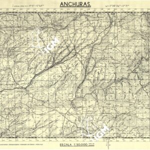 MAPA TOPOGRAFICA DE ESPANA - Anchuras
