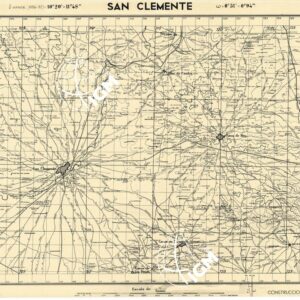 MAPA TOPOGRAFICA DE ESPANA - San Clemente