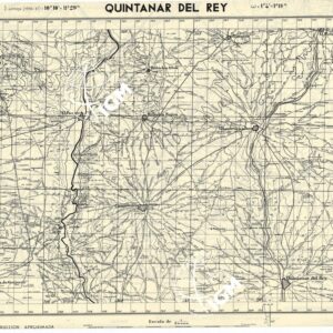 MAPA TOPOGRAFICA DE ESPANA - Quintanar del Rey