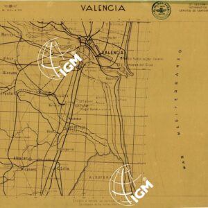 MAPA TOPOGRAFICA DE ESPANA - Valencia