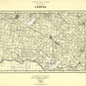 MAPA TOPOGRAFICA DE ESPANA - Campos