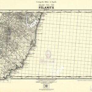MAPA TOPOGRAFICA DE ESPANA - Felanitx