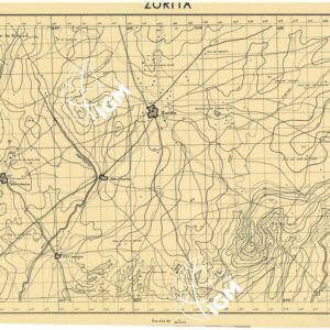MAPA TOPOGRAFICA DE ESPANA - Zorita
