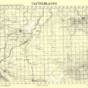 MAPA TOPOGRAFICA DE ESPANA - Castilblanco
