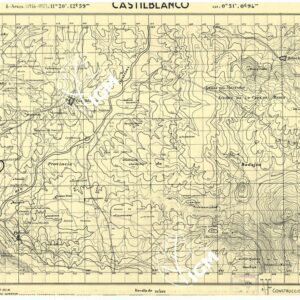 MAPA TOPOGRAFICA DE ESPANA - Castilblanco