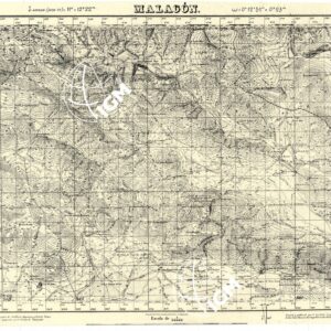 MAPA TOPOGRAFICA DE ESPANA - Malagon