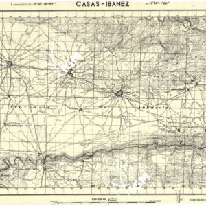 MAPA TOPOGRAFICA DE ESPANA - Casas-Ibanez