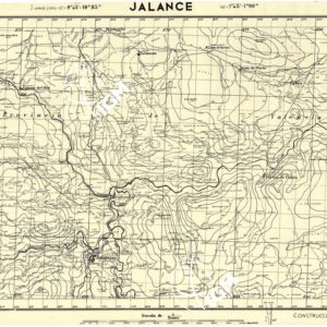 MAPA TOPOGRAFICA DE ESPANA - Jalance