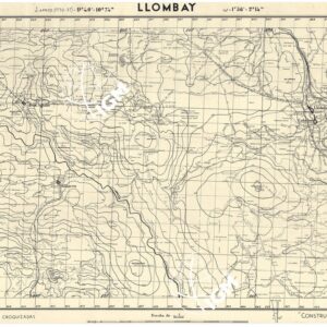 MAPA TOPOGRAFICA DE ESPANA - Llombay