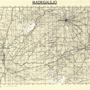 MAPA TOPOGRAFICA DE ESPANA - Madrigalejo