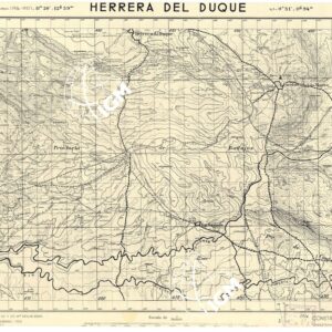 MAPA TOPOGRAFICA DE ESPANA - Herrera del Duque