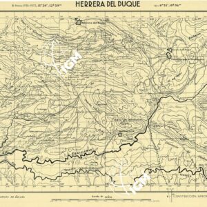 MAPA TOPOGRAFICA DE ESPANA - Herrera del Duque