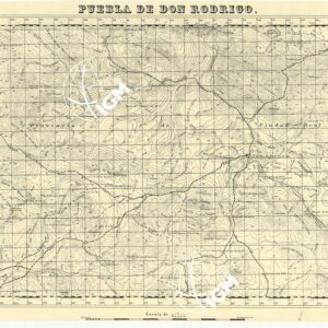 MAPA TOPOGRAFICA DE ESPANA - Puebla de Don Rodrigo