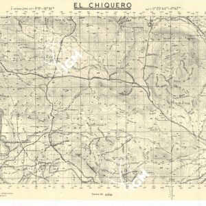 MAPA TOPOGRAFICA DE ESPANA - El Chiquero