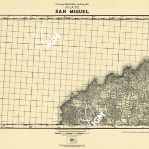 MAPA TOPOGRAFICA DE ESPANA - San Miguel