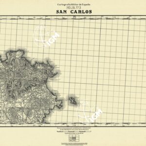 MAPA TOPOGRAFICA DE ESPANA - San Carlos