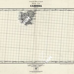MAPA TOPOGRAFICA DE ESPANA - Cabbera