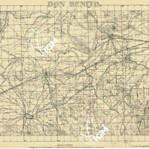 MAPA TOPOGRAFICA DE ESPANA - Don Benito