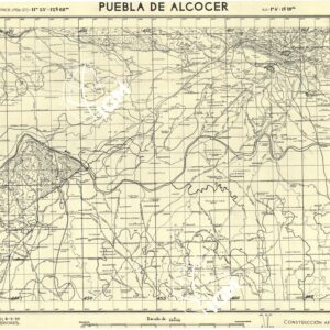 MAPA TOPOGRAFICA DE ESPANA - Puebla de Alcocer