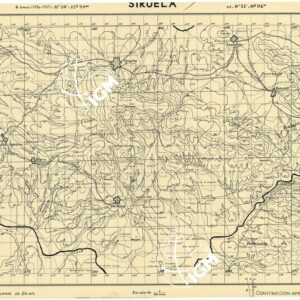MAPA TOPOGRAFICA DE ESPANA - Siruela