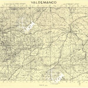 MAPA TOPOGRAFICA DE ESPANA - Valdemanco