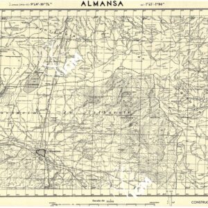 MAPA TOPOGRAFICA DE ESPANA - Almansa