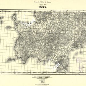 MAPA TOPOGRAFICA DE ESPANA - Ibiza