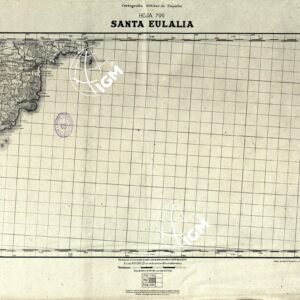 MAPA TOPOGRAFICA DE ESPANA - Santa Eulalia