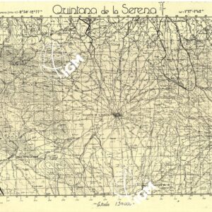 MAPA TOPOGRAFICA DE ESPANA - Quintana de la Serena