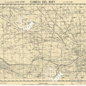 MAPA TOPOGRAFICA DE ESPANA - Cabeza del Buey