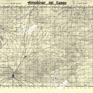 MAPA TOPOGRAFICA DE ESPANA - Almodovar del Campo