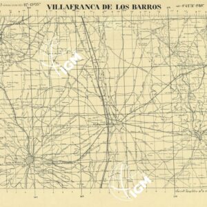 MAPA TOPOGRAFICA DE ESPANA - Villafranca de los Barros