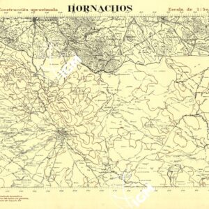 MAPA TOPOGRAFICA DE ESPANA - Hornachos