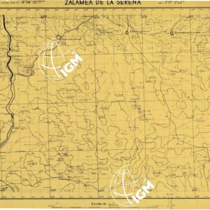 MAPA TOPOGRAFICA DE ESPANA - Zalamea de la Serena