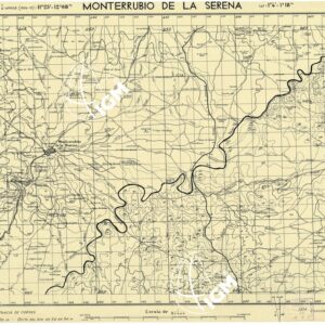 MAPA TOPOGRAFICA DE ESPANA - Monterrubio de la Serena