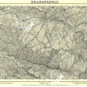 MAPA TOPOGRAFICA DE ESPANA - Brazatortas