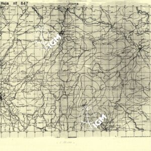 MAPA TOPOGRAFICA DE ESPANA - Jijona