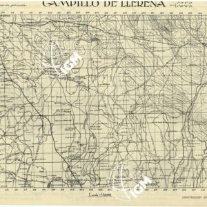 MAPA TOPOGRAFICA DE ESPANA - Campillo de Llerena