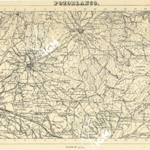 MAPA TOPOGRAFICA DE ESPANA - Pozoblanco