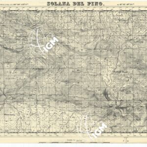MAPA TOPOGRAFICA DE ESPANA - Solana del Pino