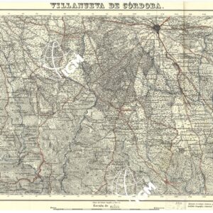 MAPA TOPOGRAFICA DE ESPANA - Villanueva de Cordoba