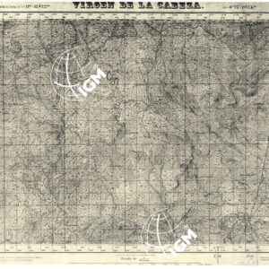 MAPA TOPOGRAFICA DE ESPANA - Virgen de la Cabeza