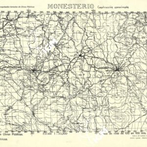 MAPA TOPOGRAFICA DE ESPANA - Monesterio