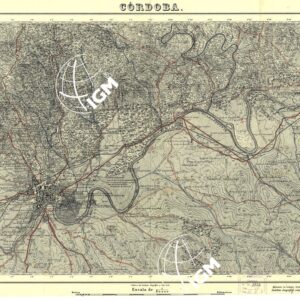 MAPA TOPOGRAFICA DE ESPANA - Cordoba