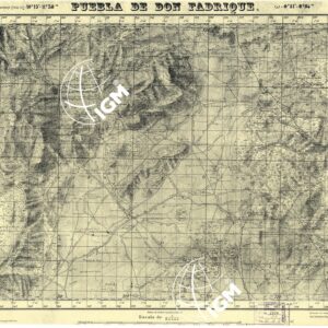 MAPA TOPOGRAFICA DE ESPANA - Puebla de Don Fadrique