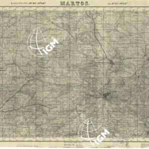 MAPA TOPOGRAFICA DE ESPANA - Martos